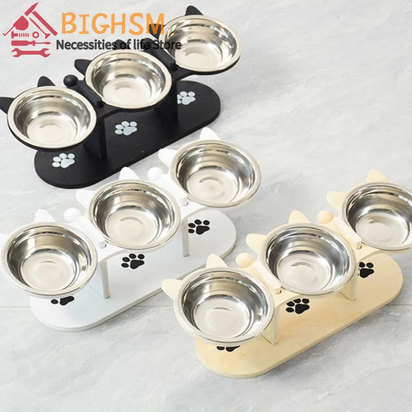 Cat Bowls Elevated Dish Pet Food Bowls for Food and Water Kitten Indoor Cats Cat Bowls with Stand Cat Dining Table Dish