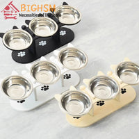 Cat Bowls Elevated Dish Pet Food Bowls for Food and Water Kitten Indoor Cats Cat Bowls with Stand Cat Dining Table Dish