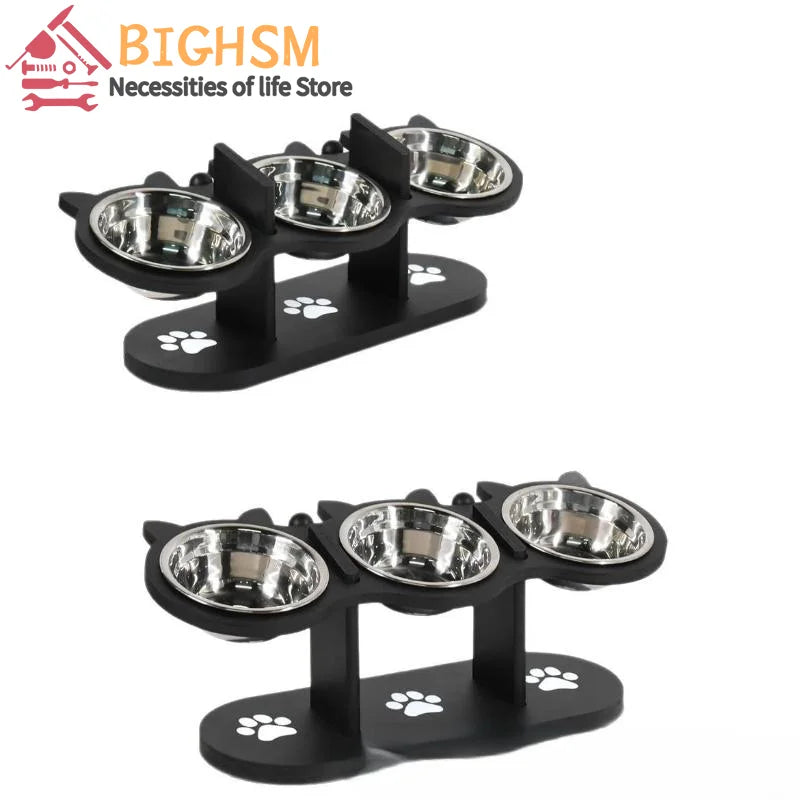 Cat Bowls Elevated Dish Pet Food Bowls for Food and Water Kitten Indoor Cats Cat Bowls with Stand Cat Dining Table Dish