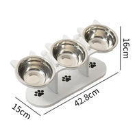 Cat Bowls Elevated Dish Pet Food Bowls for Food and Water Kitten Indoor Cats Cat Bowls with Stand Cat Dining Table Dish