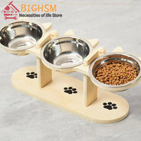 Cat Bowls Elevated Dish Pet Food Bowls for Food and Water Kitten Indoor Cats Cat Bowls with Stand Cat Dining Table Dish