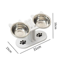 Cat Bowls Elevated Dish Pet Food Bowls for Food and Water Kitten Indoor Cats Cat Bowls with Stand Cat Dining Table Dish