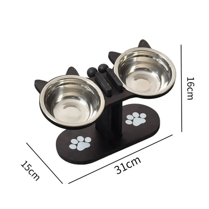 Cat Bowls Elevated Dish Pet Food Bowls for Food and Water Kitten Indoor Cats Cat Bowls with Stand Cat Dining Table Dish