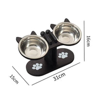 Cat Bowls Elevated Dish Pet Food Bowls for Food and Water Kitten Indoor Cats Cat Bowls with Stand Cat Dining Table Dish