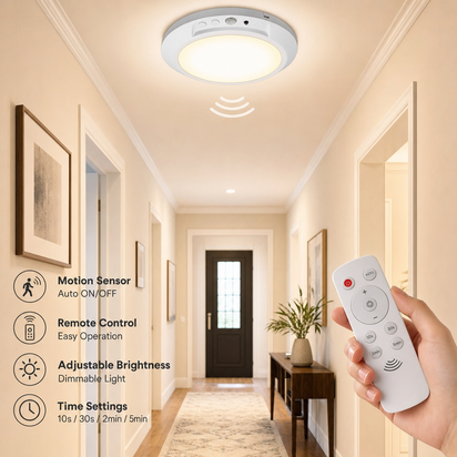 Wireless Rechargeable Motion Ceiling Light™