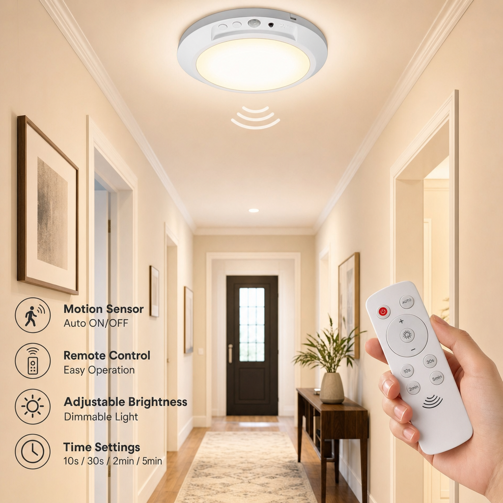 Wireless Rechargeable Motion Ceiling Light™