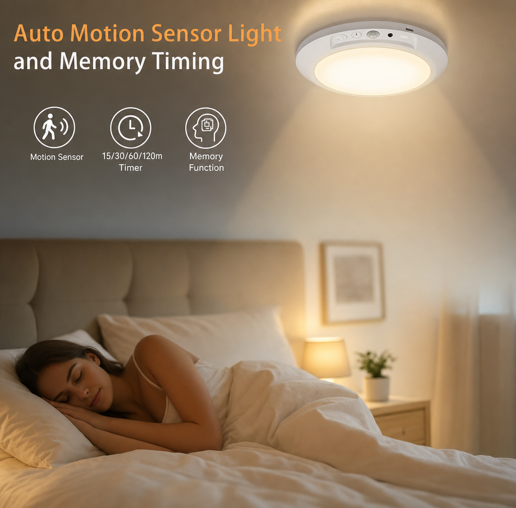 Wireless Rechargeable Motion Ceiling Light™