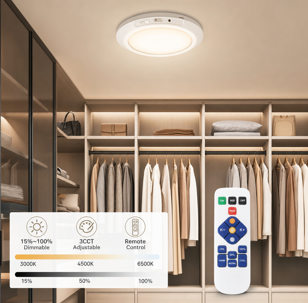 Wireless Rechargeable Motion Ceiling Light™